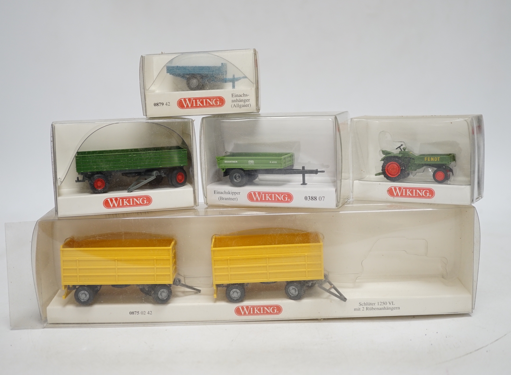 Forty boxed OO and HO gauge 1:76 scale vehicles by Oxford Diecast, Wiking and Classix, including commercial vehicles, cars, farm, vehicles, trailers, etc.